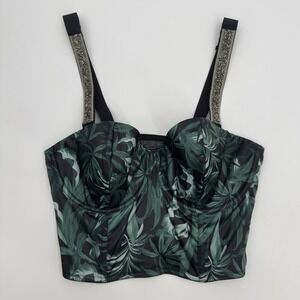 Victoria's Secret Very Sexy Lightly Lined Shine Strap Long Line Bra Top 36 D NEW